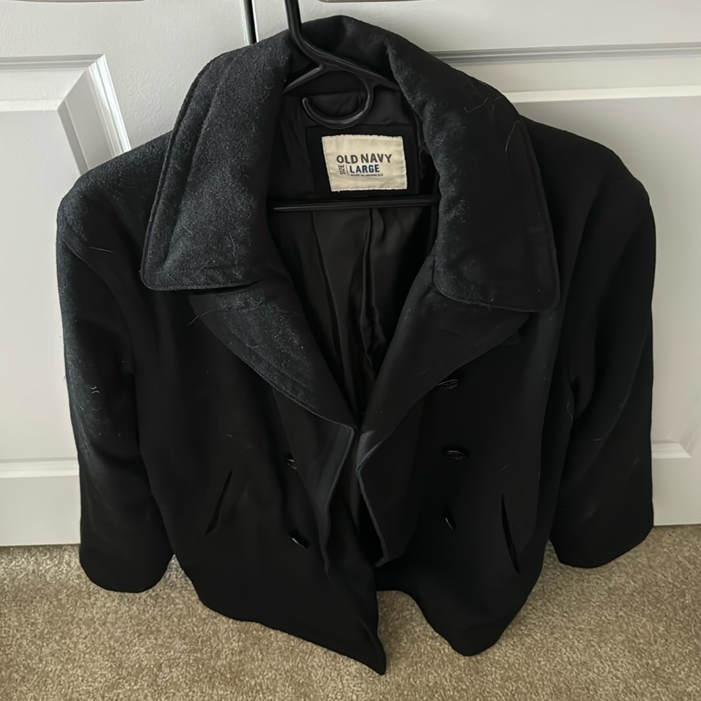 Old navy pea coat. Large.